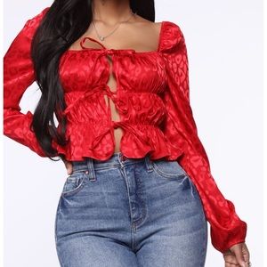 Loving too much Satin Top